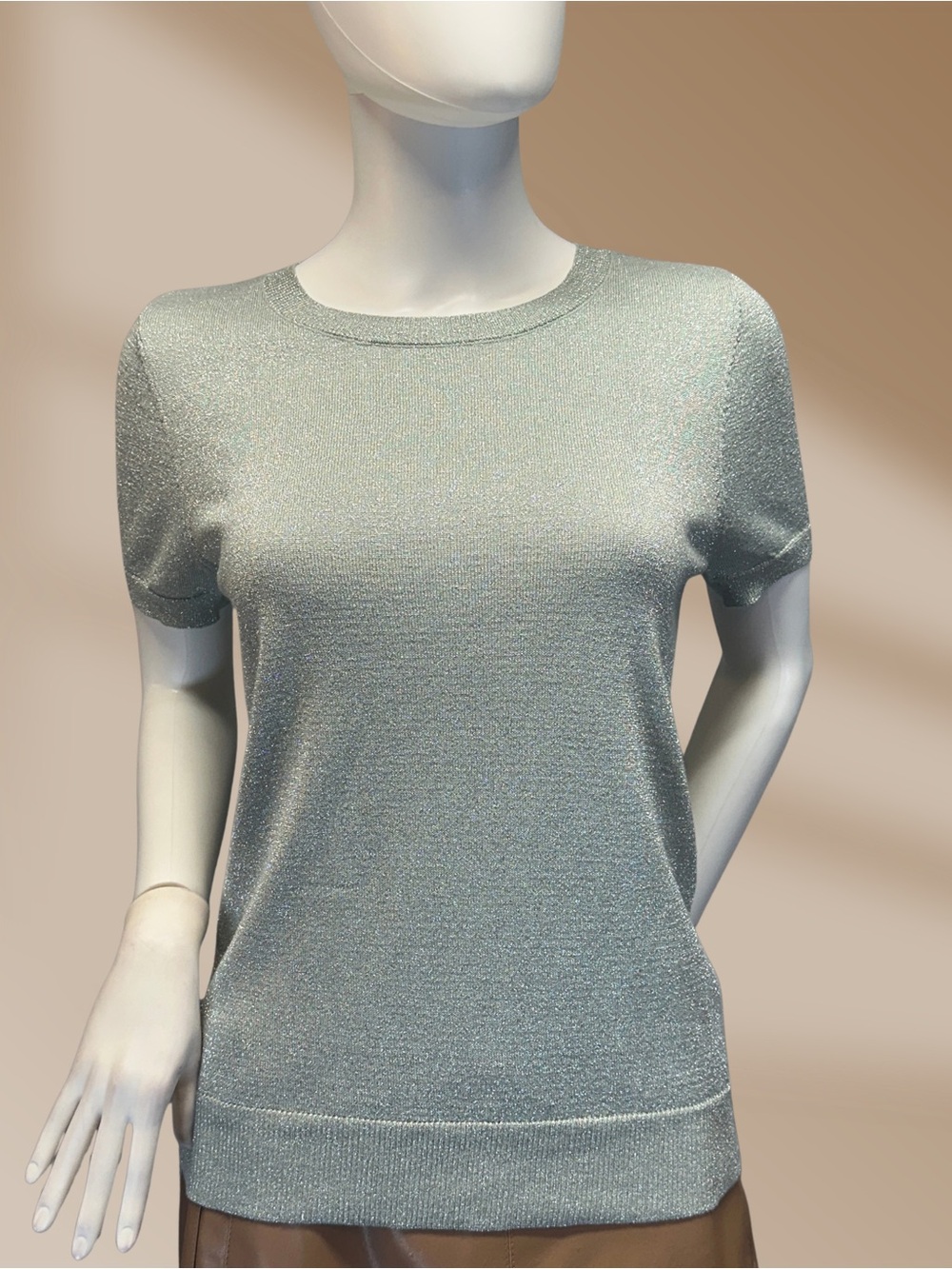 INC Ladies Sparkling Sweater in Antique Sage Sz M NWT